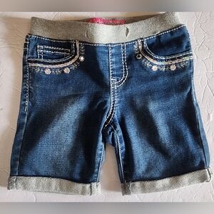Girls First Soft Embellished Denim Shorts!!!